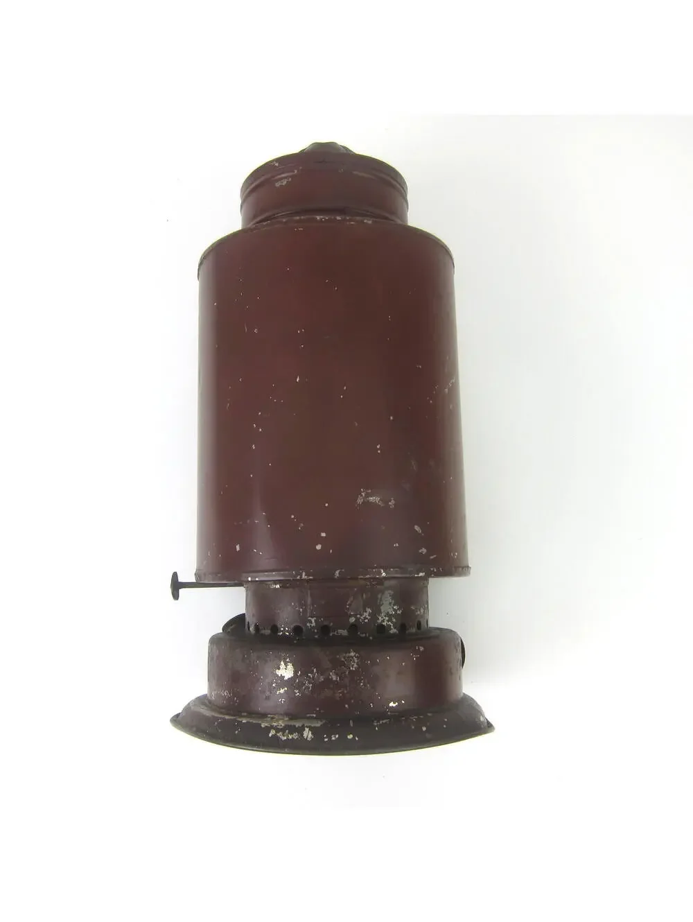 Antique Photography Darkroom Lantern Kerosene Oil Ruby Red Glass Burner Wick